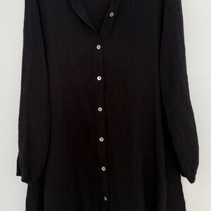 Black Button-Up Blouse